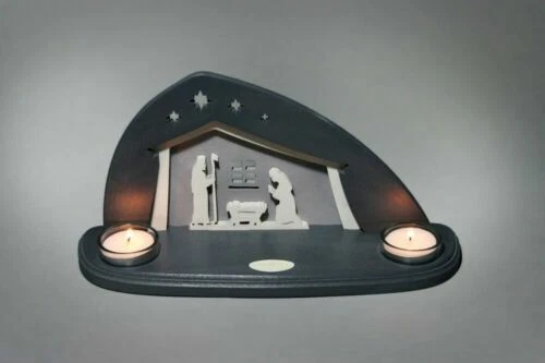 Volkskunst-Objekte aus dem Erzgebirge aus Holz