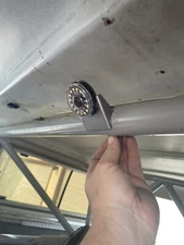 KC Cyclone weld on mount tab, single light for 1.75 tubing