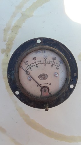 Vintage 2,5 Zoll Industrie Roller Smith Volt Ampere elektrisches Messgerät Messgerät