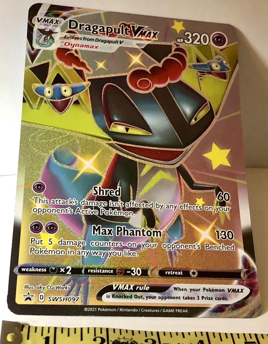 Pokemon Dragapult VMAX SWSH097 Shining Fates Jumbo Black Star