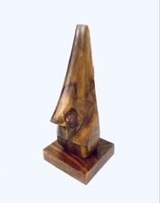 VTG Wooden Nose For Glasses Display Home Decor Paper Weight Sculpture 6  H
