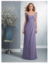 Signature by Alfred Angelo Lilac Lavender Dress Size 16 NWT Style # 7406 SALE!!