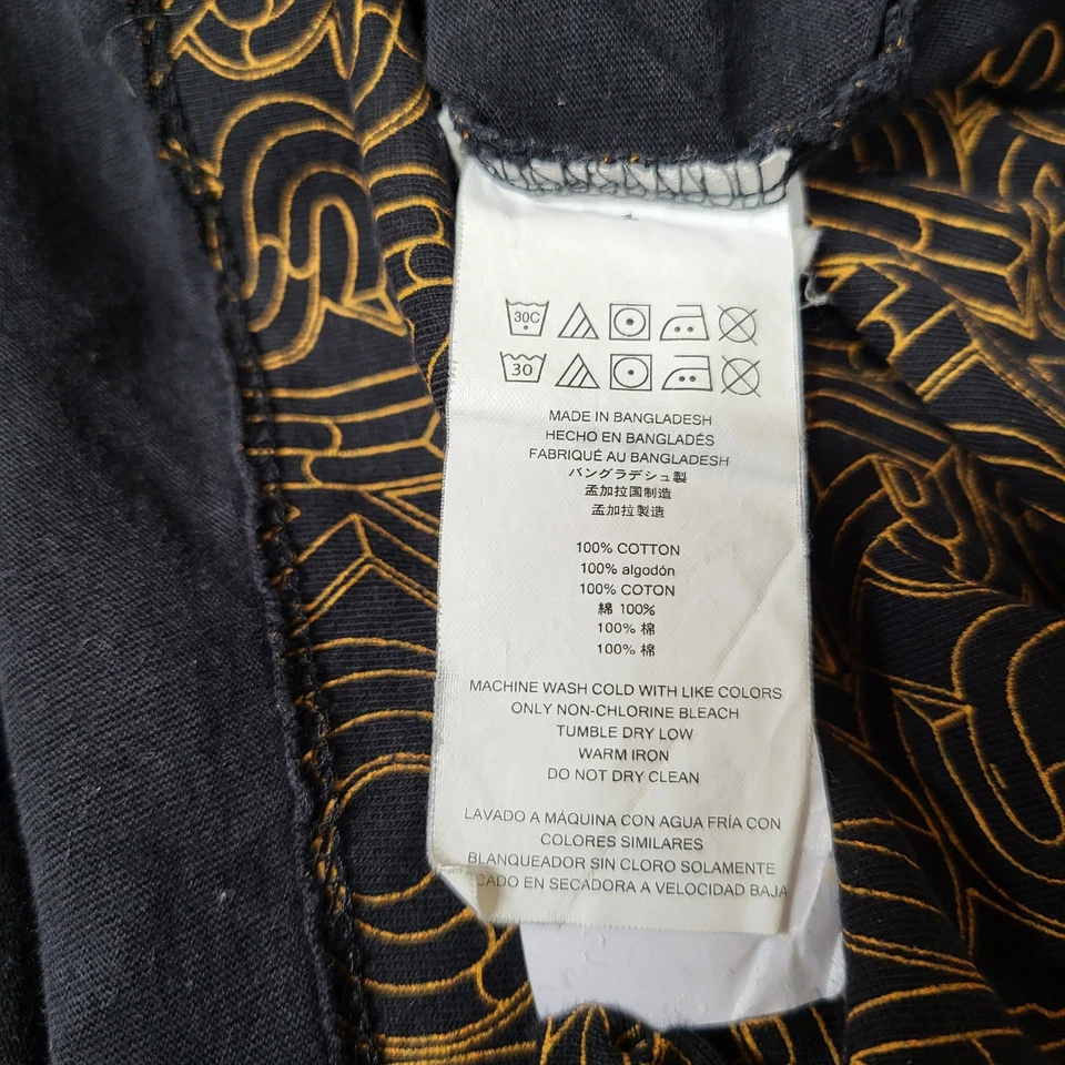 Michael Kors Men Polo XL Black  Geometric Logo All Over Short Sleeve Cotton - Image 3 of 4