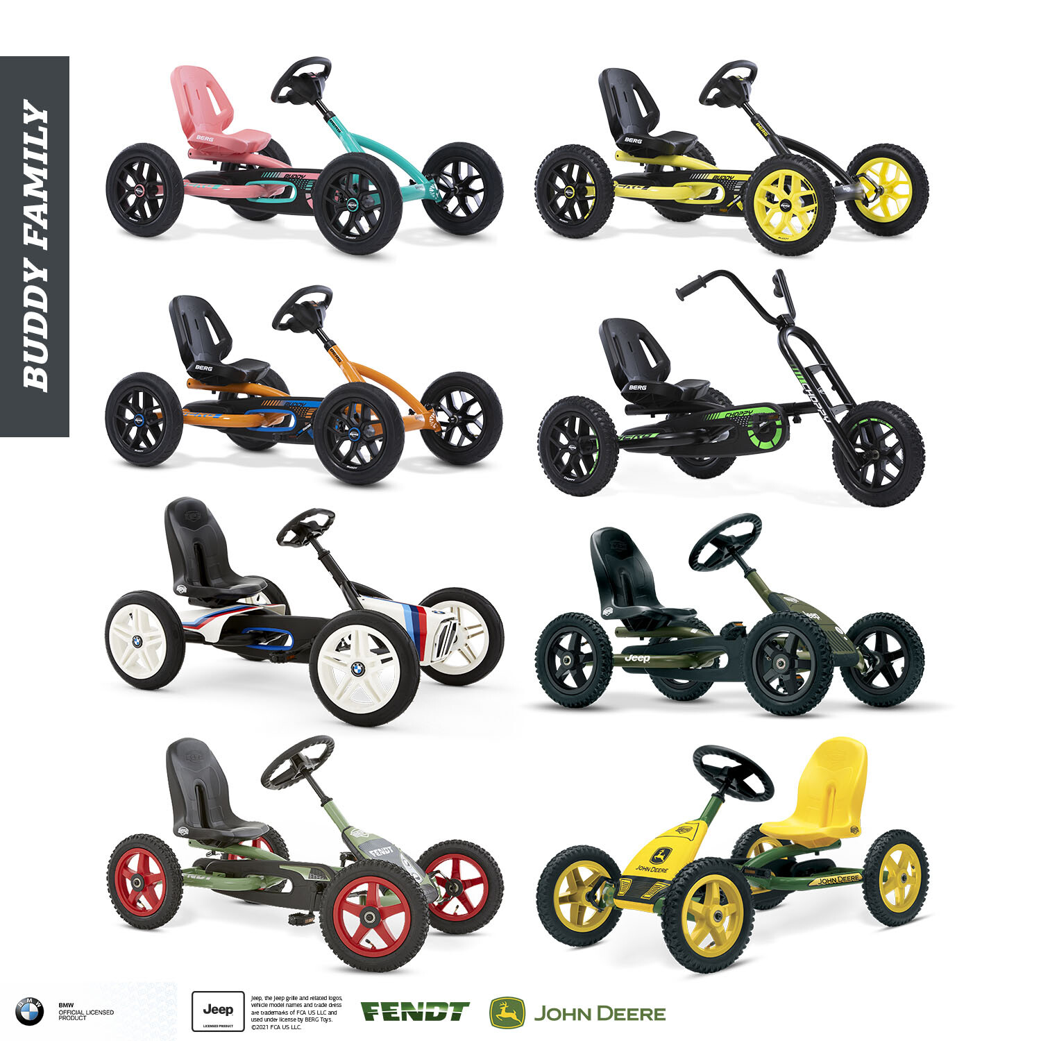 BERG Pedal Kart Buddy B-Orange age 3-8 years