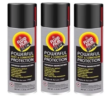 3 ~ Fluid Film Black Powerful Rust & Corrosion Protection Superior Undercoating