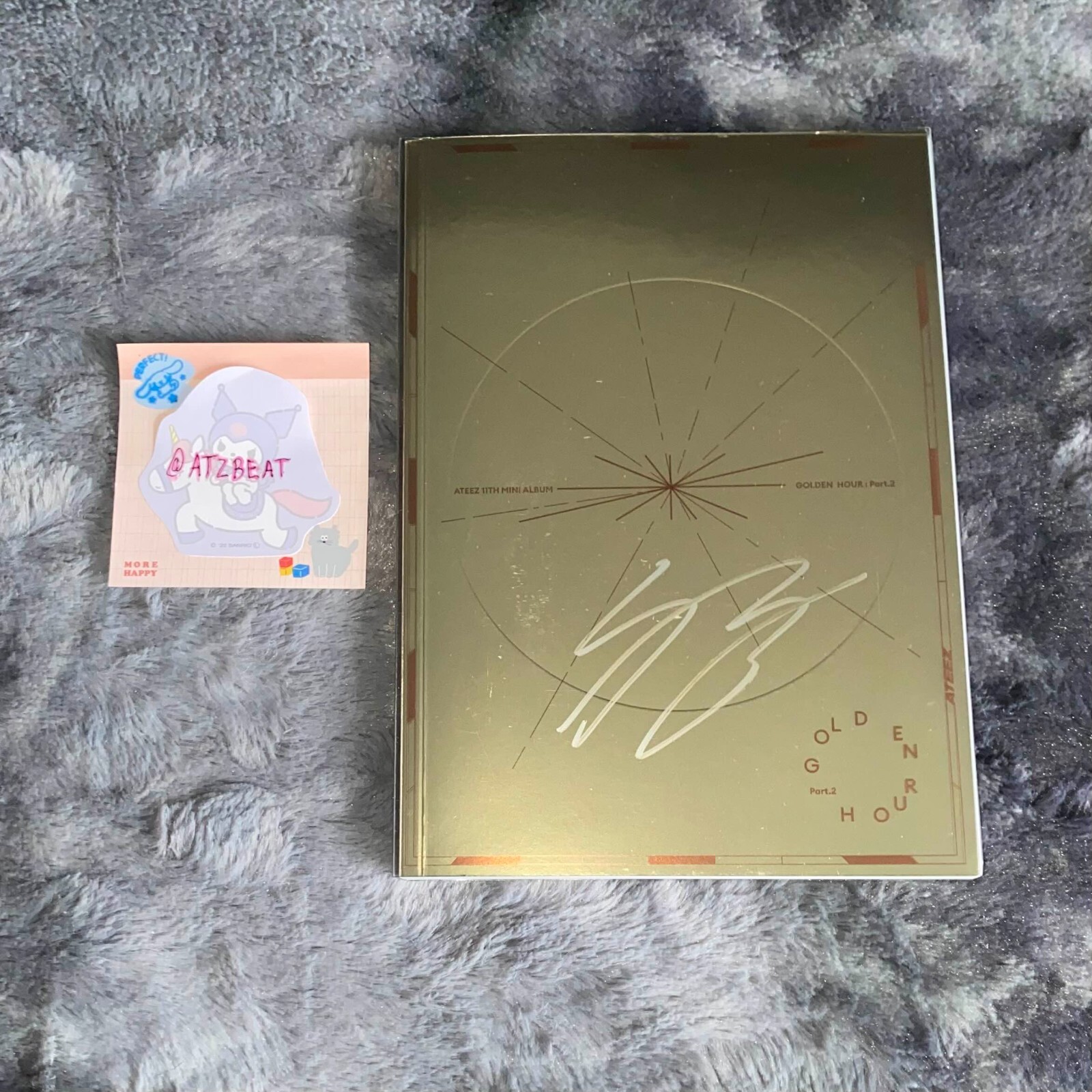 ATEEZ MINGI GOLDEN HOUR : PART.2 SIGNED ALBUM (NO PHOTOCARDS)