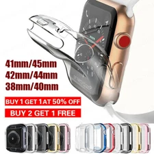 For Apple Watch 2/3/4/SE/5/6/7 Case Protector Full Cover 38/40/42/44/41/45mm