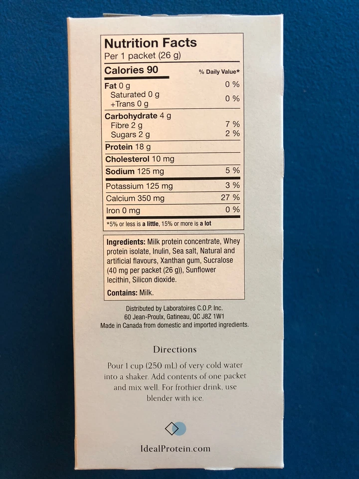 Ideal Protein Vanilla Smoothie Mix - 7 Packets - EXP 5/31/27 - FREE SHIPPING - Image 2 of 4