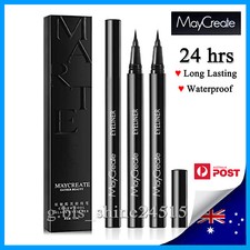 MayCreate Waterproof Felt Tip Black Liquid Eyeliner Pen LongLast Makeup Cosmetic