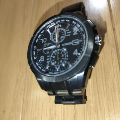 Citizen Attesa H800-T023975 AT8166-59E World Time Eco Drive Box