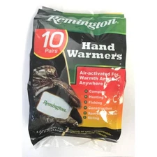  NEW Remington Hand Warmers Hunting/Camping/Hiking Enviro Friendly 10 PACK 