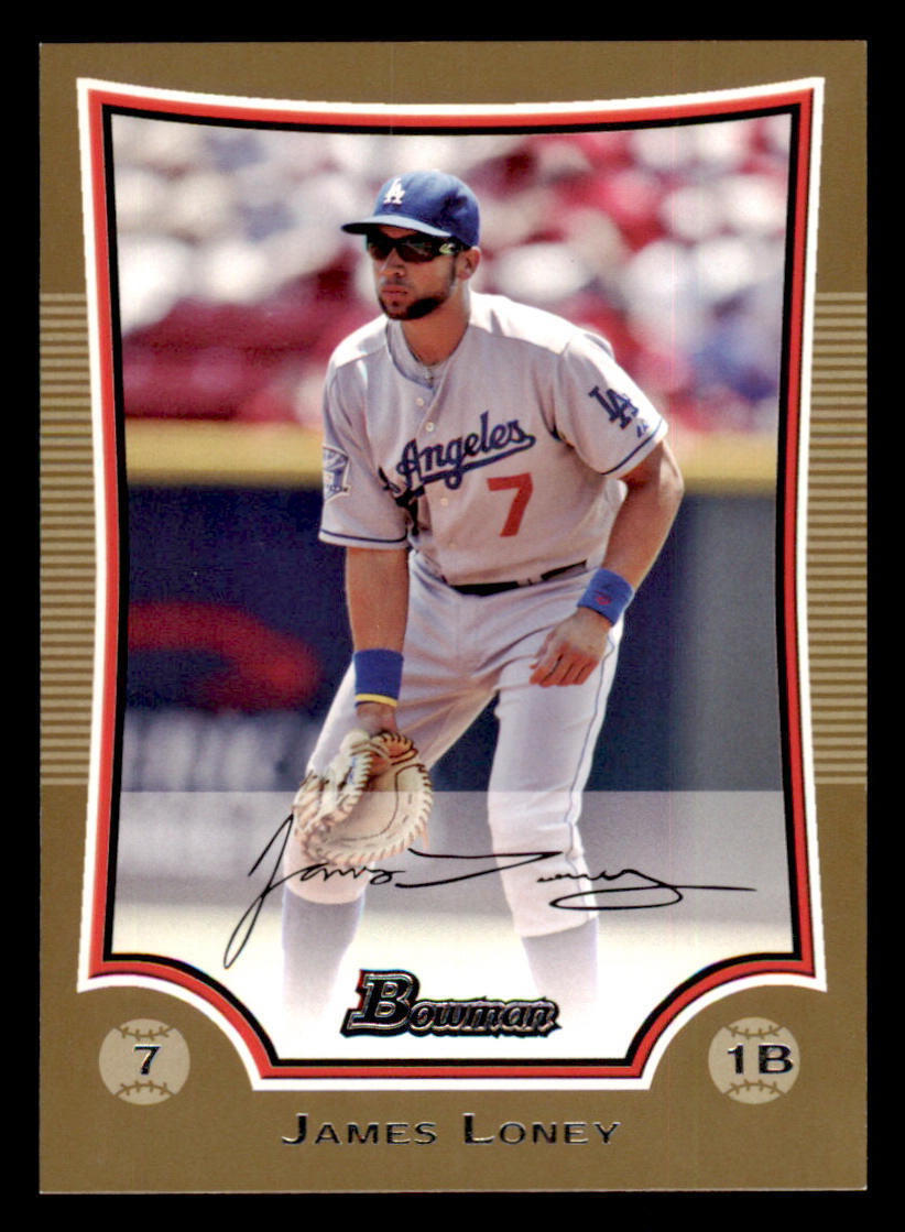 2009 Bowman Gold #161 James Loney