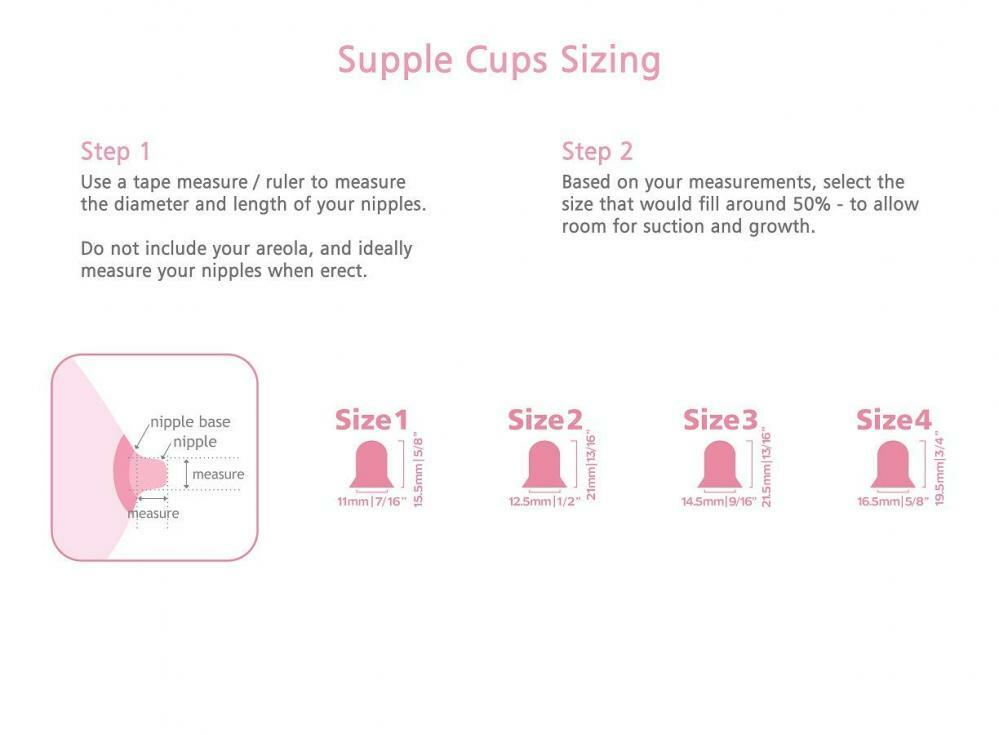 Supple Cups for flat, shy and inverted nipples (Size 1) 1 eBay