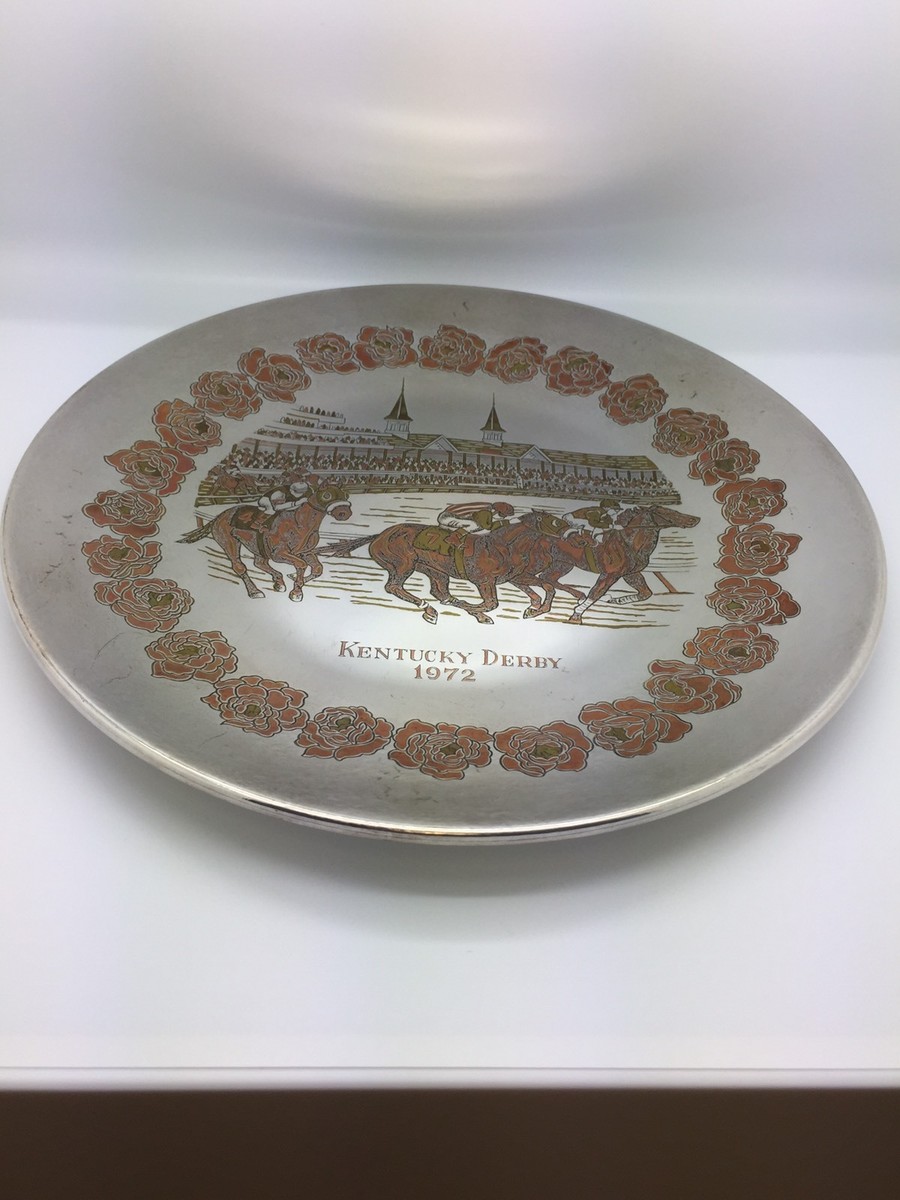 Reed Barton 1972 Damascene Kentucky Derby Limited Edition Plate