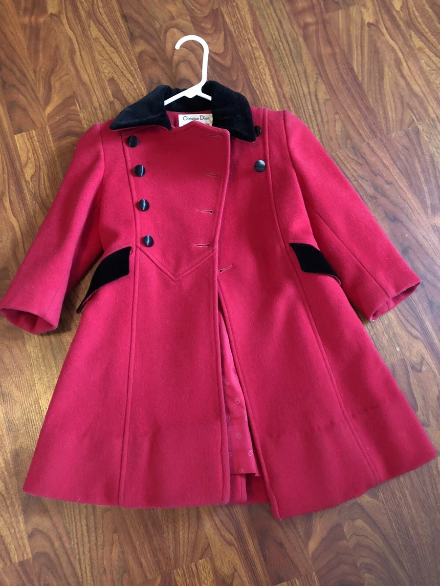 Dior red shop coat