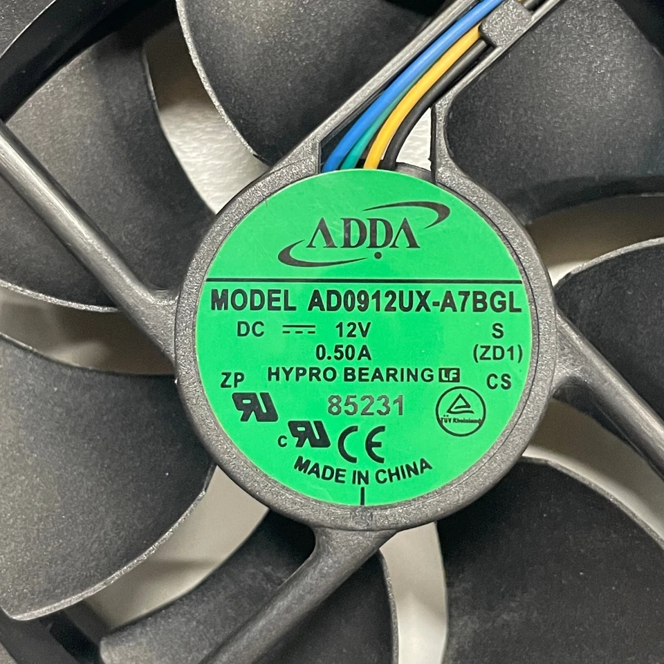 HP Compaq DC7800 Case Cooling Fan 92mm 4-Pin 12V 0.50A 451144-001 AD0912UX-A7BGL - Image 3 of 4