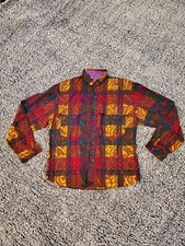 Vintage Roper Long Sleeve ButtonDown Shirt. Made In USA Size 11 Colorful pattern