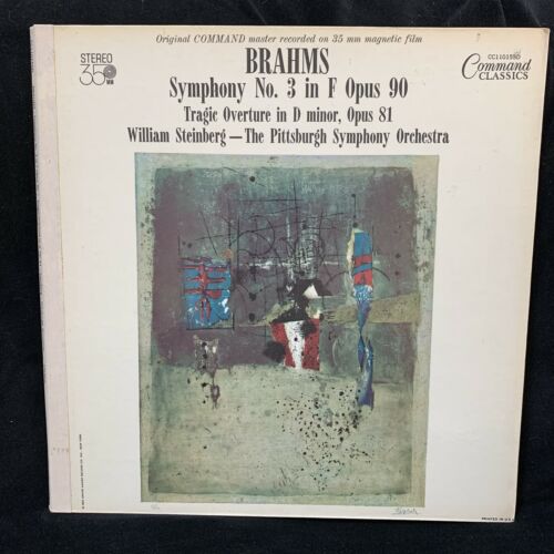BRAHMS Symphony #3 & Tragic Ov - STEINBERG, Pittsburgh - COMMAND 35 mm ST LP 1961 - Photo 1 sur 7