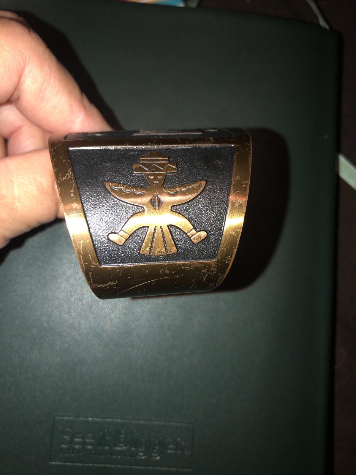 Bell Trading Post Thunderbird Solid Copper vintag… - image 2