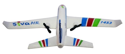 Avion Télécommandé Siva Air 1453 – 2.4 GHz, 2 Canaux, Gyroscope, Prêt à Voler (RTF) – Bleu, Neuf