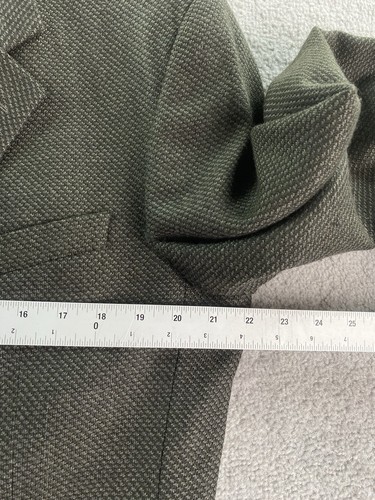 Stafford Suit Jacket Mens 42 L Taupe Wool Hopsack Designer Premium Sport Coat * - Picture 3 of 16