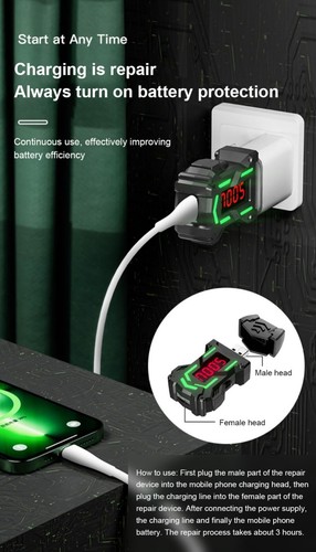 Phone Battery Repair USB Current Voltage Capacity Tester Charger Inspection Tool - Photo 8 sur 9