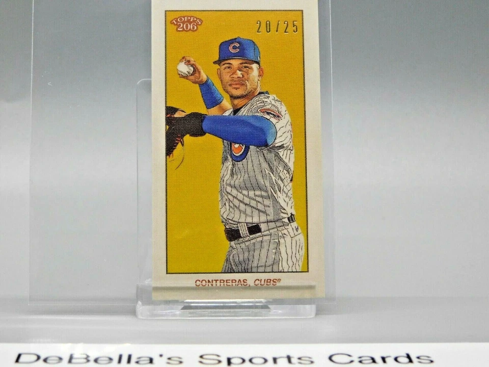 2020 Topps T206 Series 4 #13 Willson Contreras Background Variation 20/25 - Image 2 of 3