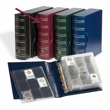 Certified NGC PCGS Coin Slabs Album Lighthouse Giant Binder  6 Encap Pages RED