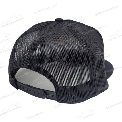 Chevy Bowtie Truck White Logo Snapback Hat Black Mesh Truck Racing Embroidered - Picture 3 of 3