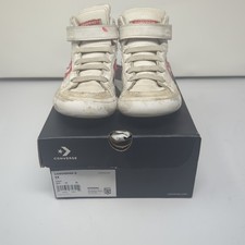 Converse Pro Blaze Strap Hi Kids Size 13 White Red High Top Sneakers 670509C