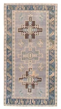 3'2" x 6'2" Vintage Hand Knotted Area Rug Traditional Oriental Wool Carpet