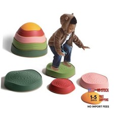 Balance stepping stones for kids, non-slip toddlers sensory toys 5PC/Forest