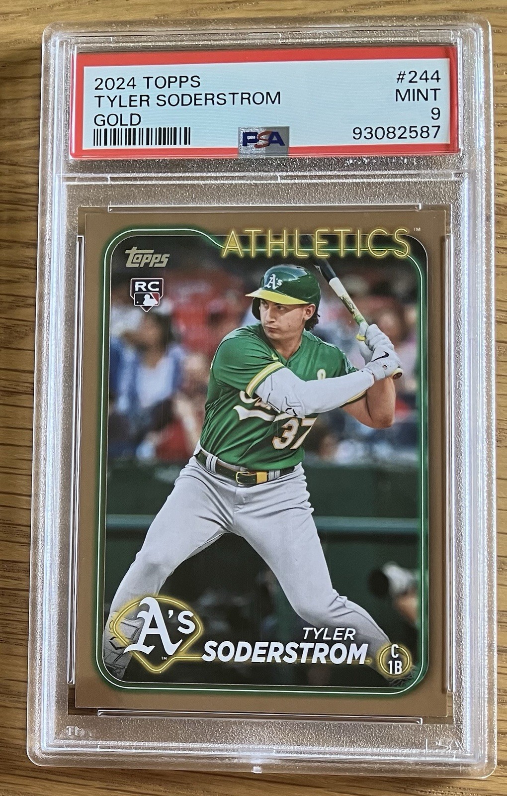 2024 Topps Tyler Soderstrom Gold /2024 #244 PSA 9 Rookie