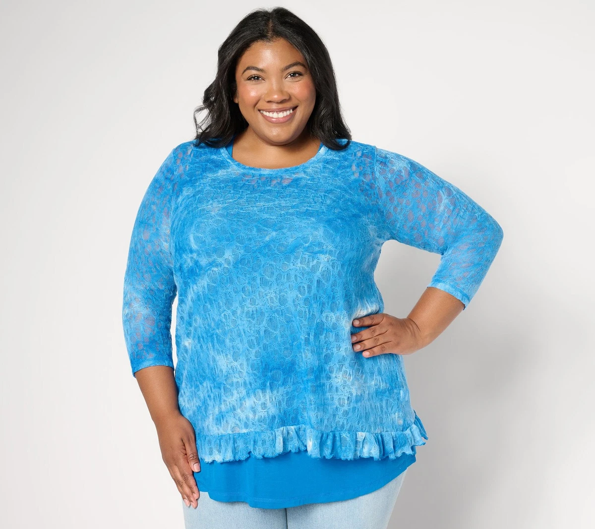 LOGO by Lori Goldstein 3/4 Sleeve Tops for Women for sale | eBay
