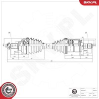 Esen SKV Antriebswelle Gelenkwelle FüR BMW 3Er Touring E46 330Xi 325Xi