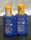 2x NIVEA Sun Protect & Moisture Sun Spray SPF 50+ 200ml Water Resistant 48h