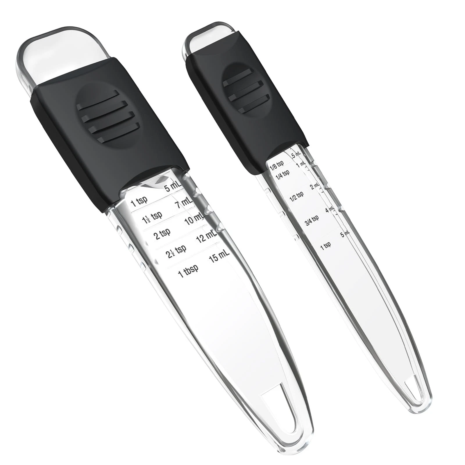 Professional Adjustable Measuring Spoons Set of 2#2258, Fits in Spice Jars, T...