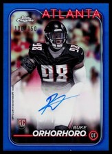 2024 Topps Chrome #RA-ROR Ruke Orhorhoro Rookie Autographs Blue /150