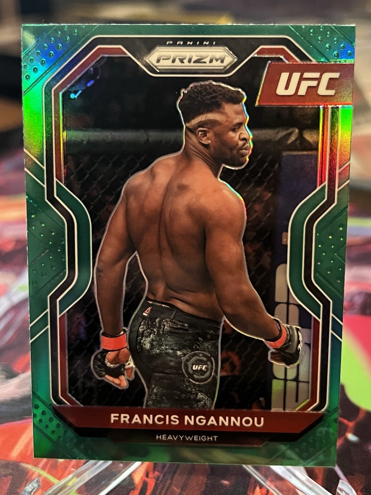 2021 Panini Prizm UFC - Francis Ngannou #52 Green Prizm