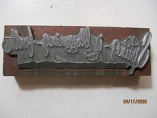 Printing Letterpress Printer Type Block Antique Spring Is Blooming Print Cut