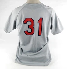1990s Palm Beach Cardinals #31 Game Used Grey Jersey 48 DP71583