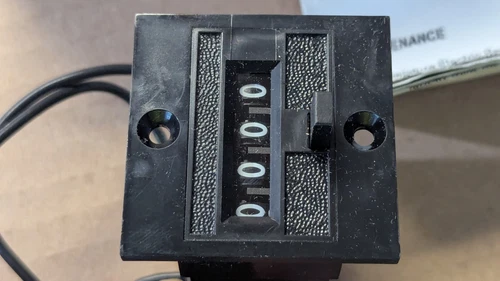 4-Y-41314-406-MEQU  EATON DURANT 4 DIGIT PANEL MOUNT ELECTRIC COUNTER 120V AC