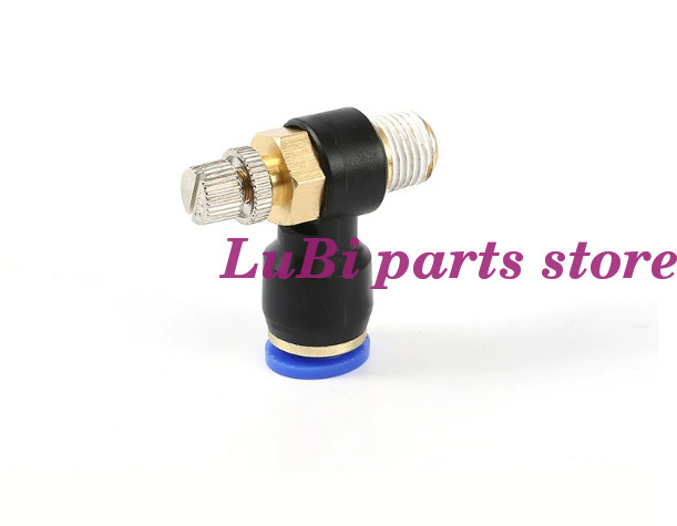 5PC Push-inconnector cylinder speed regulating JSC8-04 regulating flow valve/