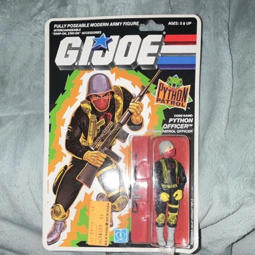 Hasbro G.I. Joe Python Patrol Officer 1988 Fully Poseable w/ Assault Rifle