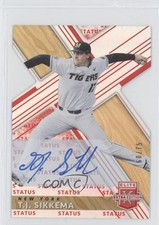 2019 Panini Elite Extra Edition Status Red Die-Cut 60/75 TJ Sikkema #38 Auto nd3