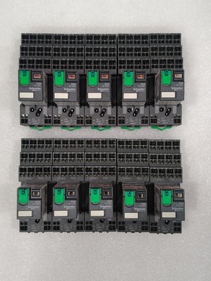 SCHNEIDER ELECTRIC RXM4AB1JD RELAY LTB+LED +12VDC SOCKET PACK OF 10 PCS FAST