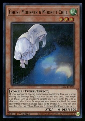 Ghost Mourner & Moonlit Chill Alt Art RA02-EN015 Super Rare 1st Edition NM
