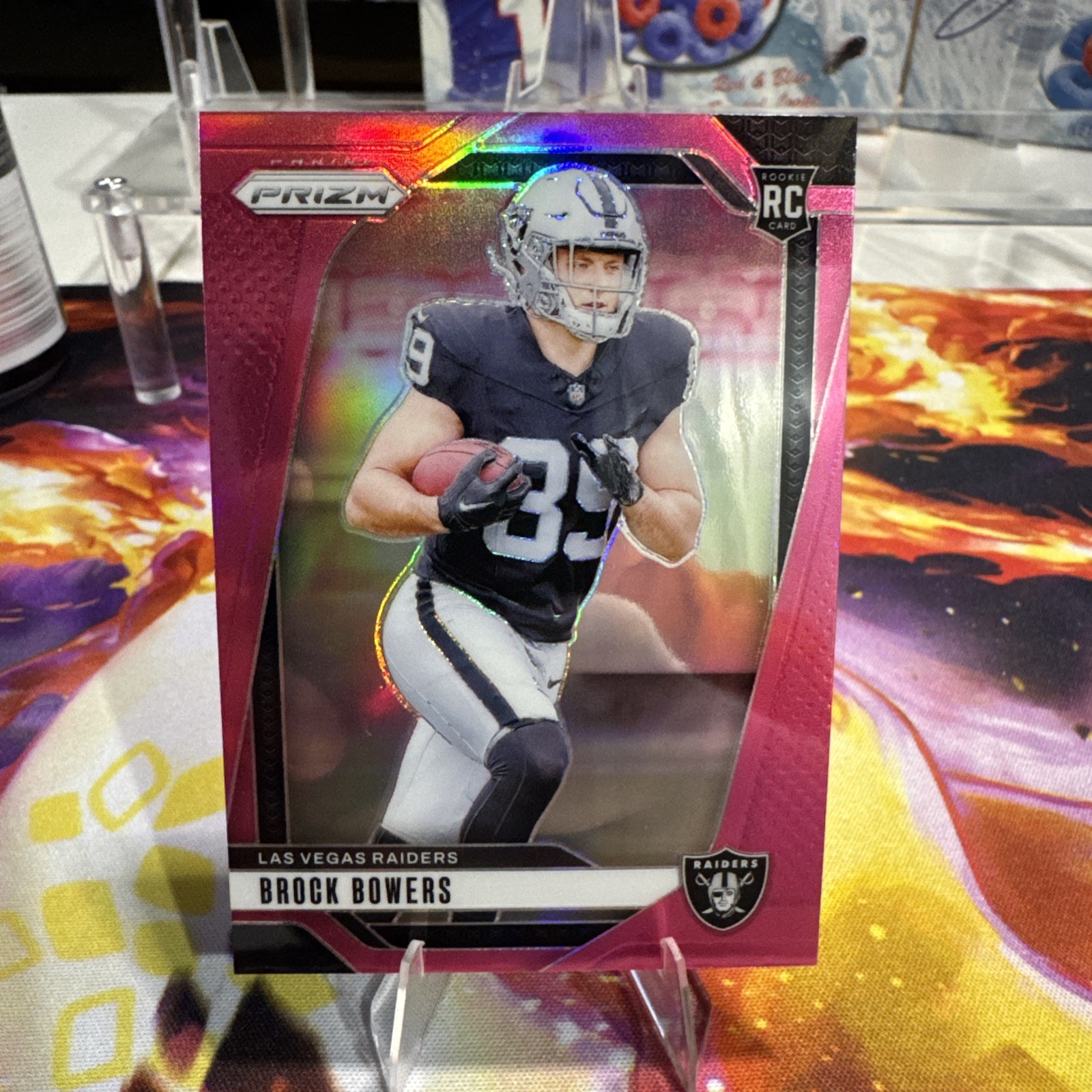 2024 Panini Prizm - Rookies Brock Bowers #315 Pink Prizm (RC)