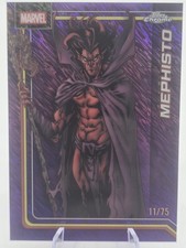 2026 Topps Chrome Marvel Mephisto 11/75 Purple Shimmer Refractor #77