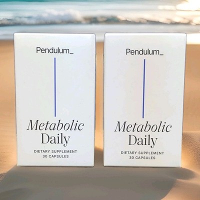 Metabolic Daily Probiotic 30 Capsules Multi Strain Akkermansia Pendulum 2 Pack